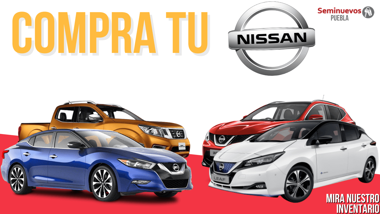 4 Autos nissan seminuevos en puebla con logo Nissan